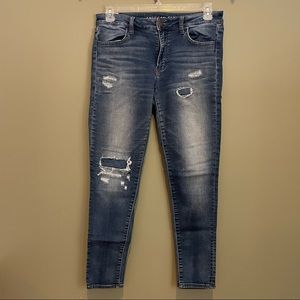 Distressed Patched AE Jeans